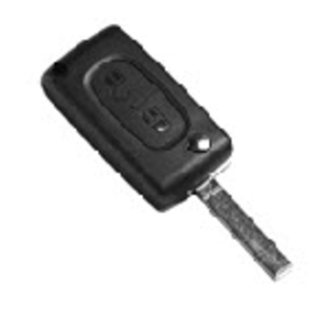 Peugeot lege behuizing 2 knops