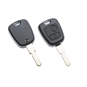 Peugeot lege behuizing 2 knops