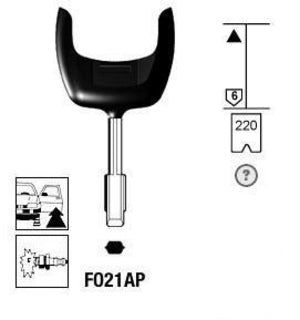 Ford plastic kop staal sleutel